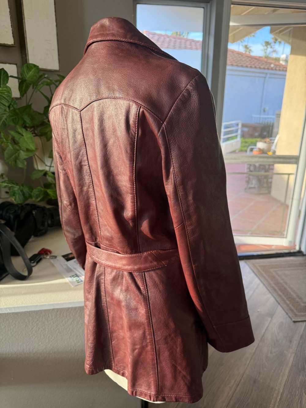 Vintage Remy Leather Fashions burgundy Leather Jacket - Picture 7 of 8